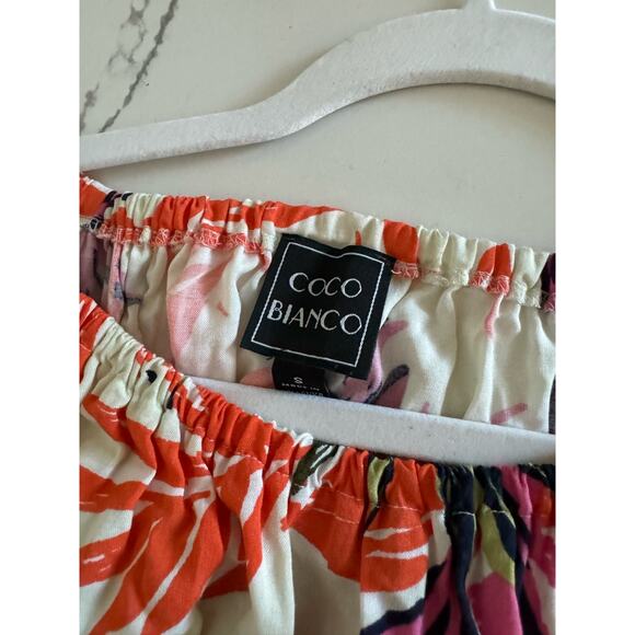 Coco Bianco Floral Blouse Women's‎ Size Small - Picture 6 of 9